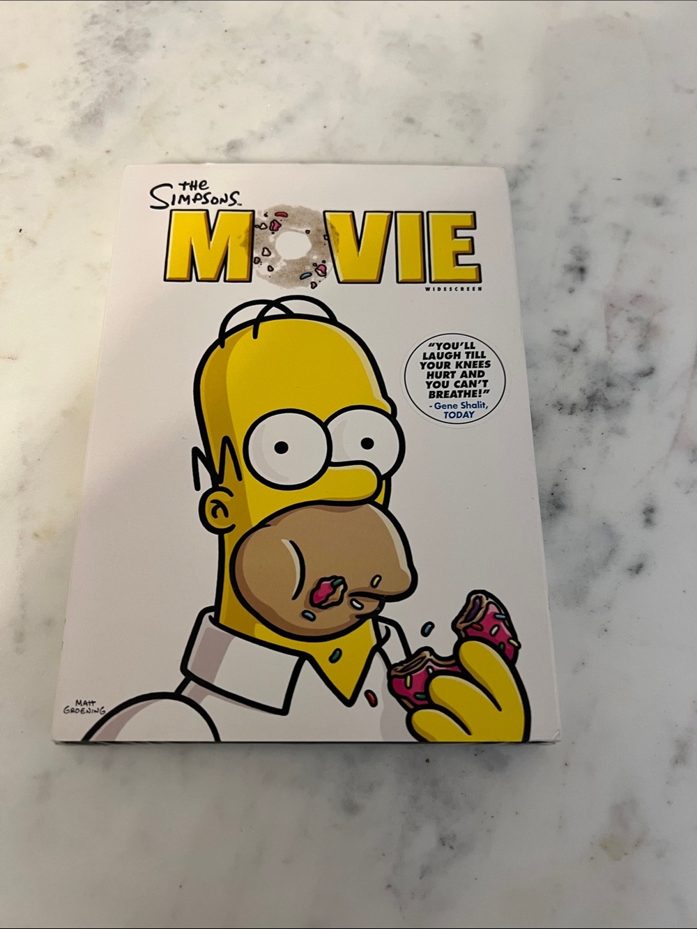 The Simpsons Movie DVD - Yellow Homer Donut Cover